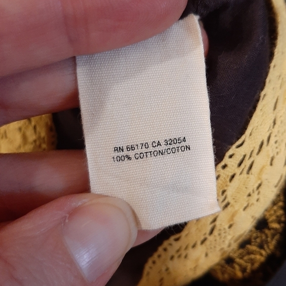 Anthropologie Floreat Size 4 Fennel Flower Embroidered Floral Pencil Skirt Black - Picture 10 of 11